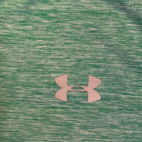 Under Armour Neon Green 1/4 Zip Running Top - Picture 2 of 7